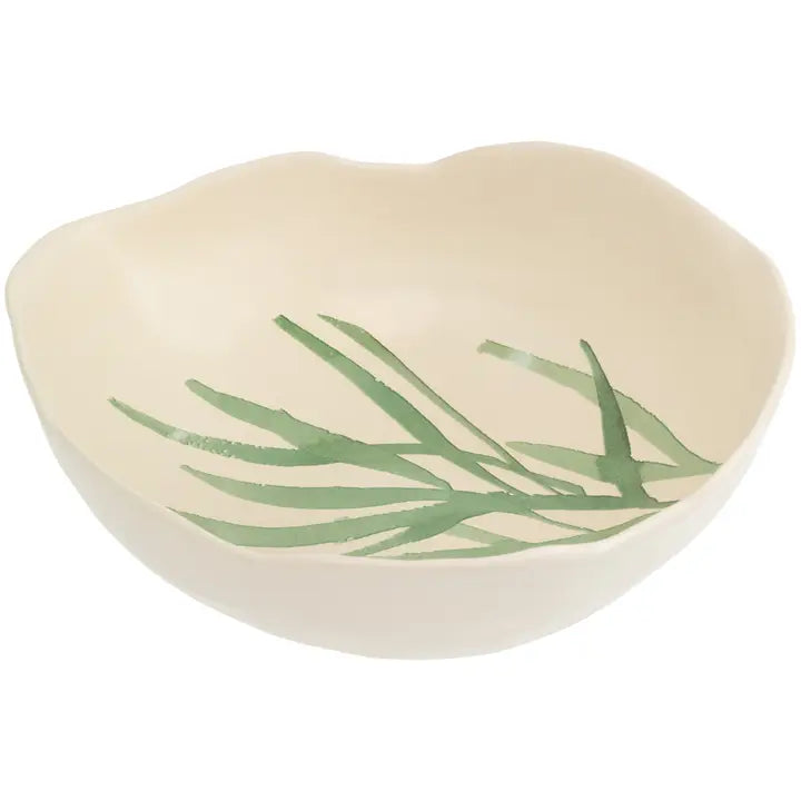 Leaf and Stem Ceramic Bowl