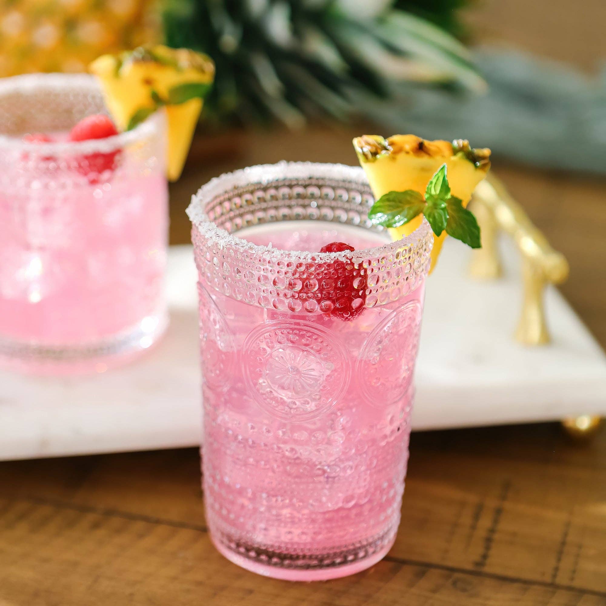 Hobnail Beaded  Drinking Glasses