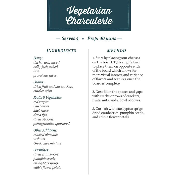 Sip & Snacks Recipe Cards