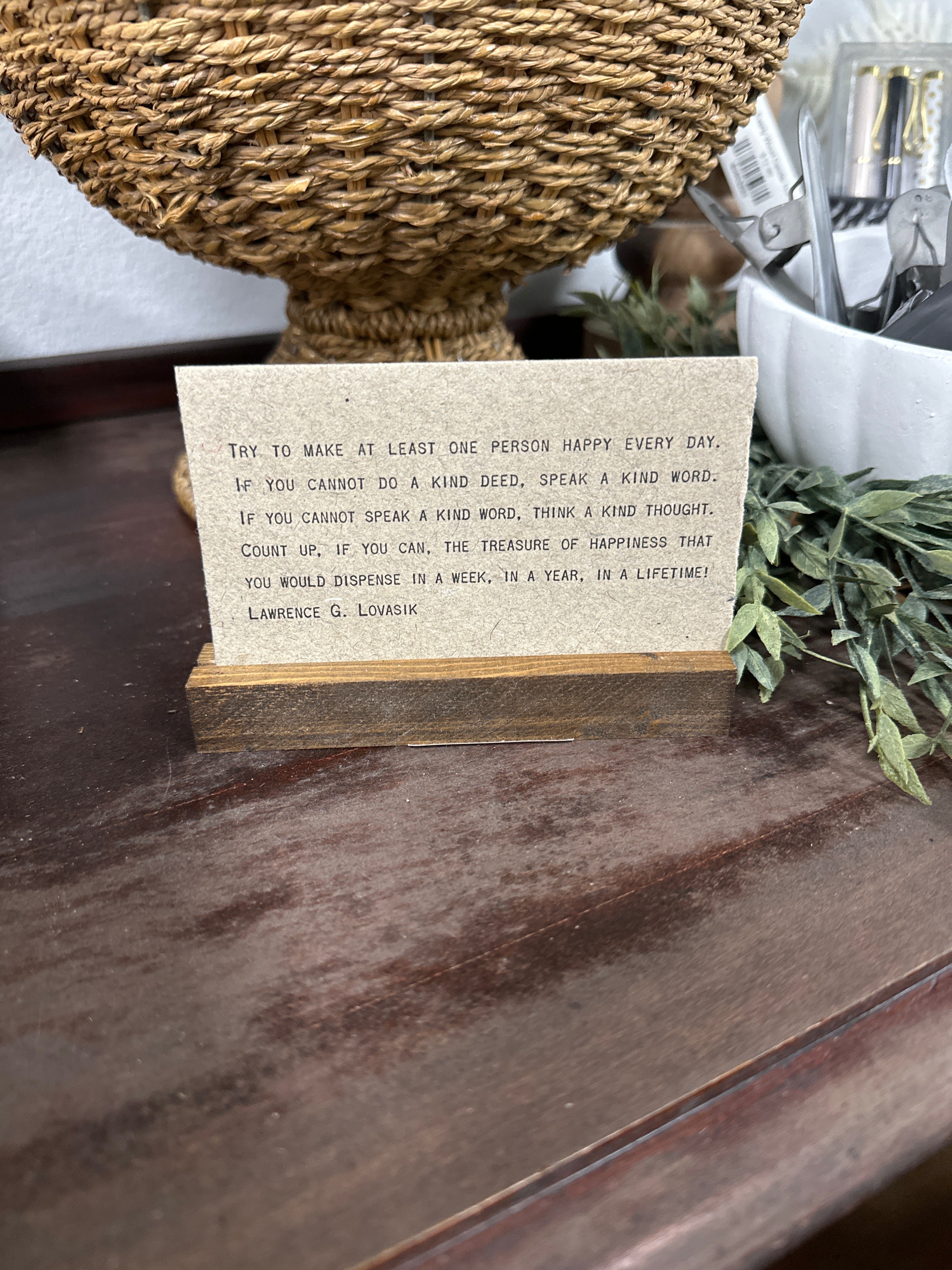 Gathered Thoughts ~ Good Advice