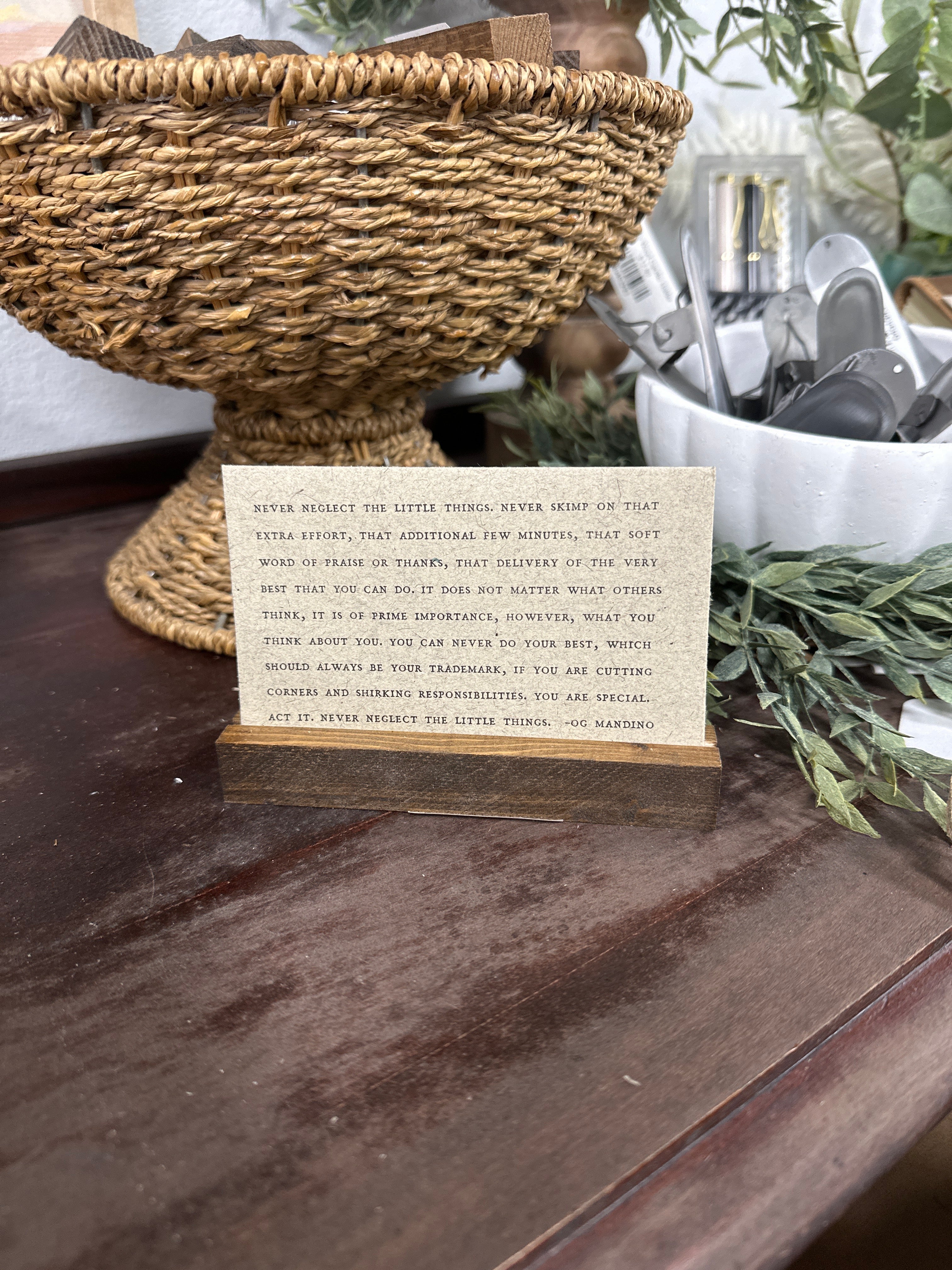 Gathered Thoughts ~ Good Advice