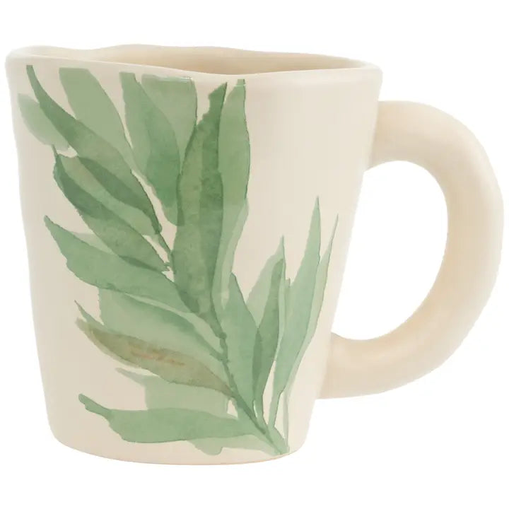 Leaf and Stem Ceramic Mug