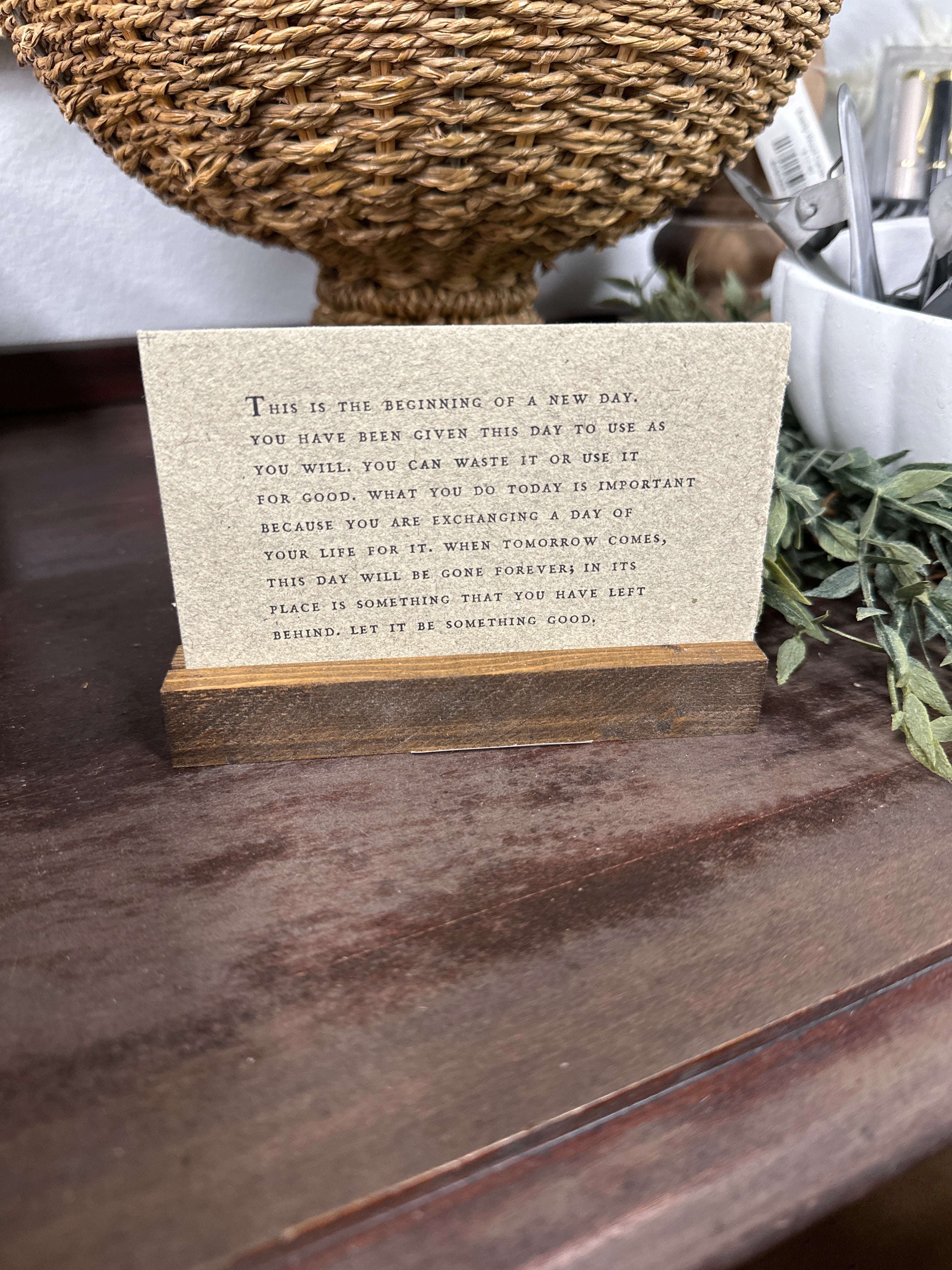 Gathered Thoughts ~ Good Advice