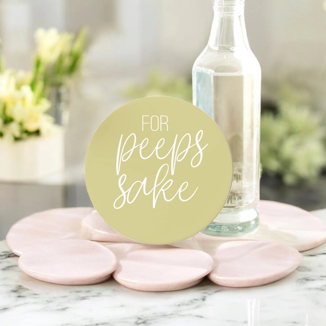 Coffee Bar Spring Ceramic Coasters