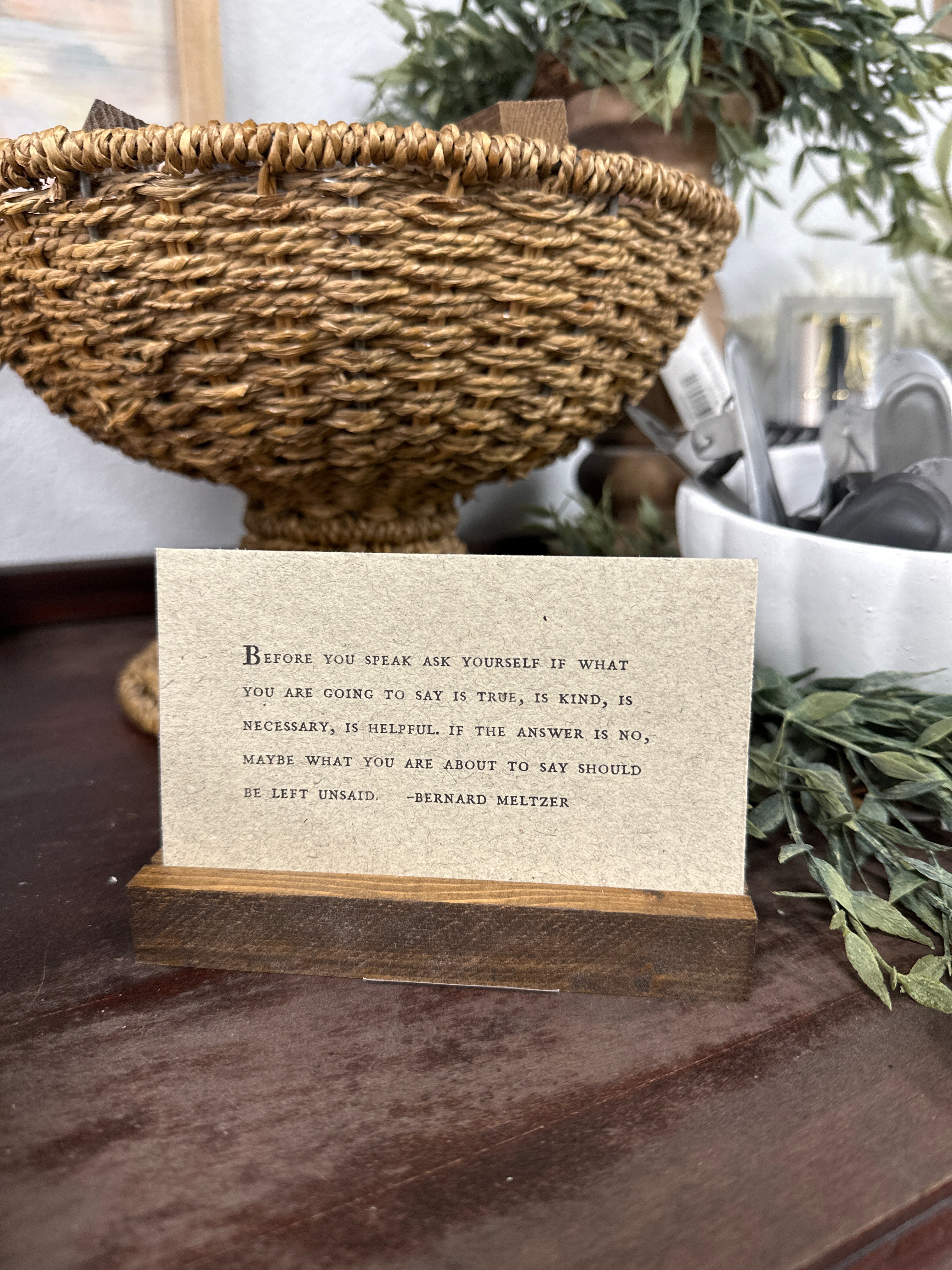 Gathered Thoughts ~ Good Advice