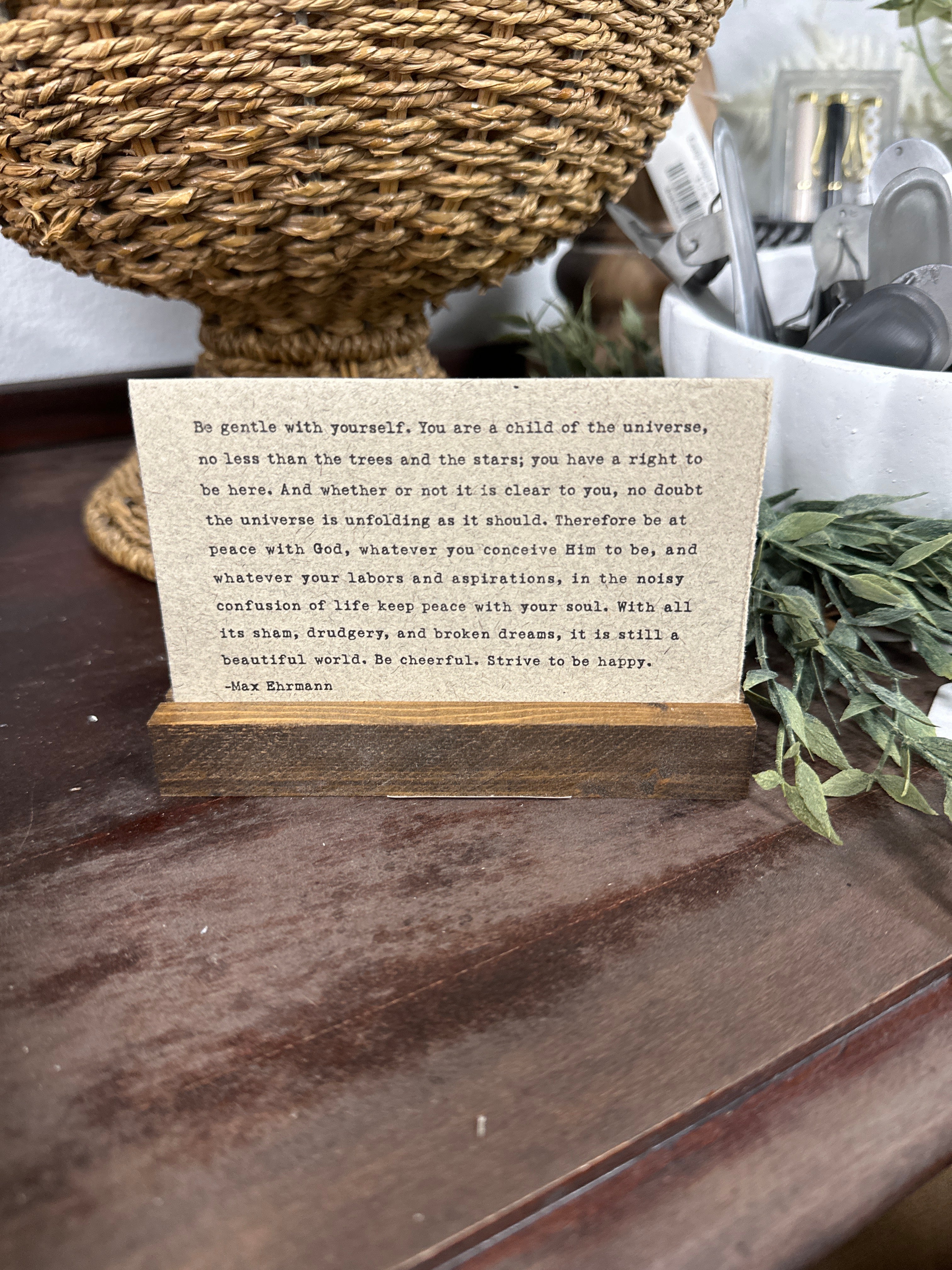 Gathered Thoughts ~ Good Advice