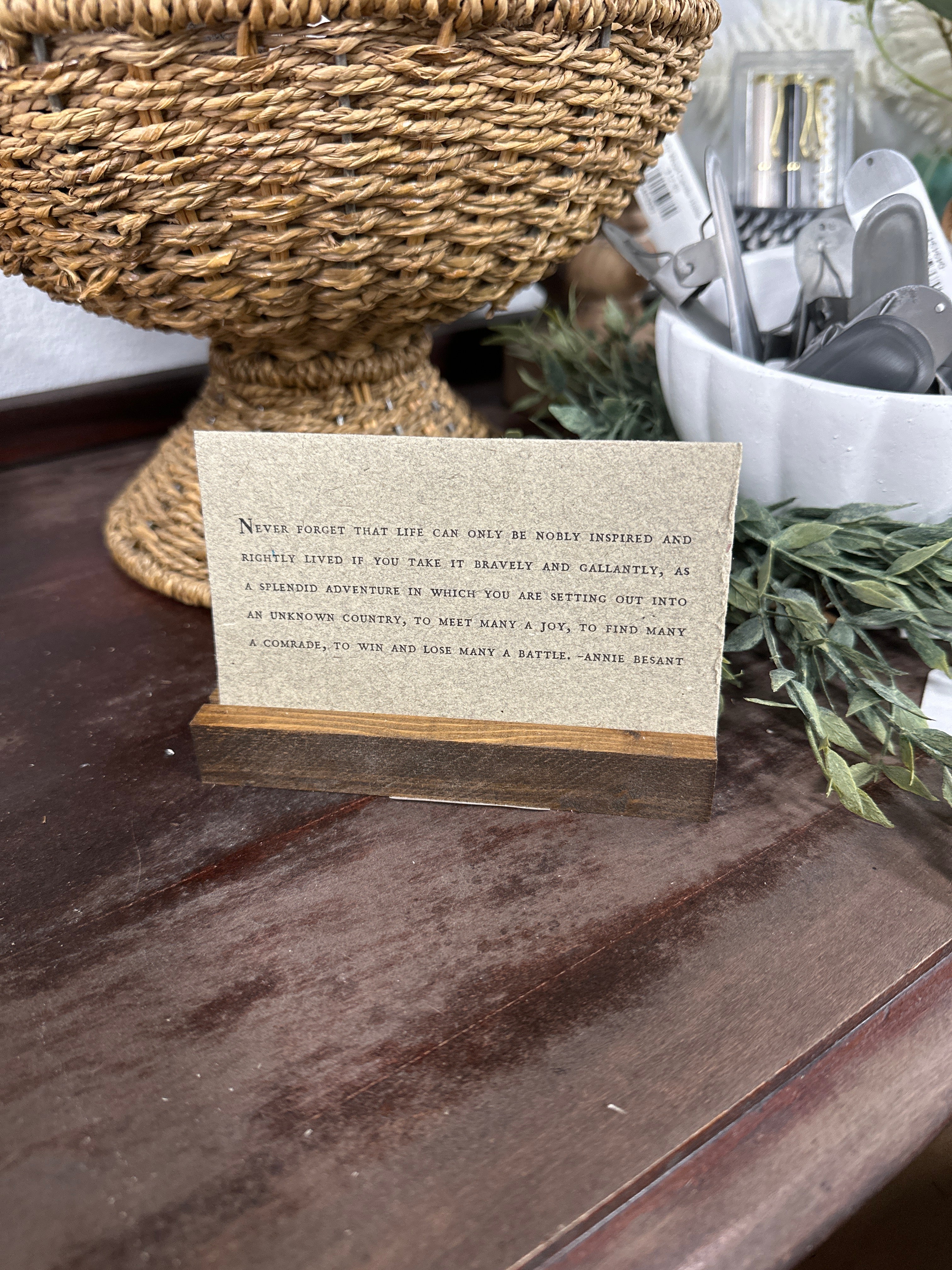 Gathered Thoughts ~ Good Advice