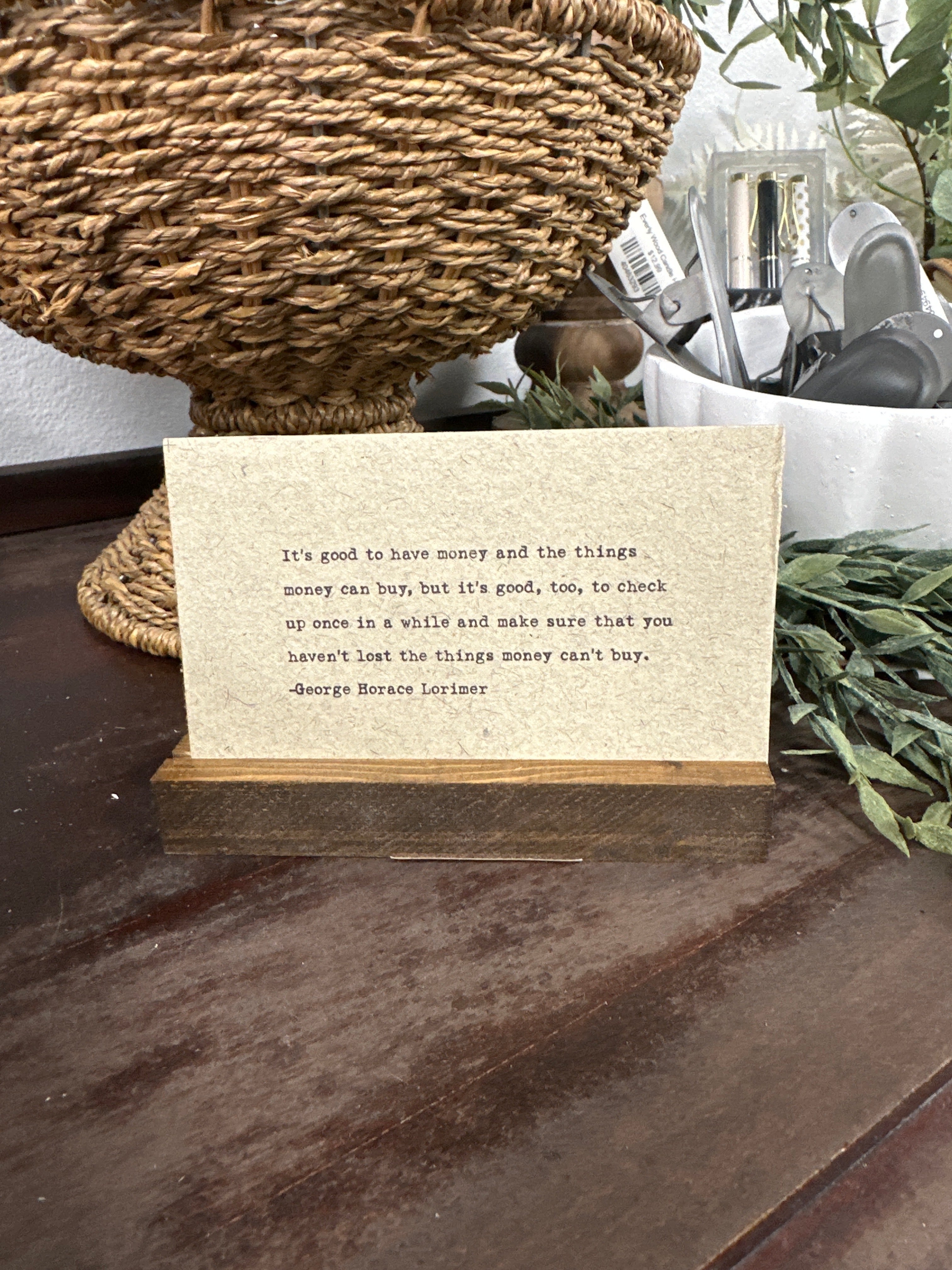 Gathered Thoughts ~ Good Advice