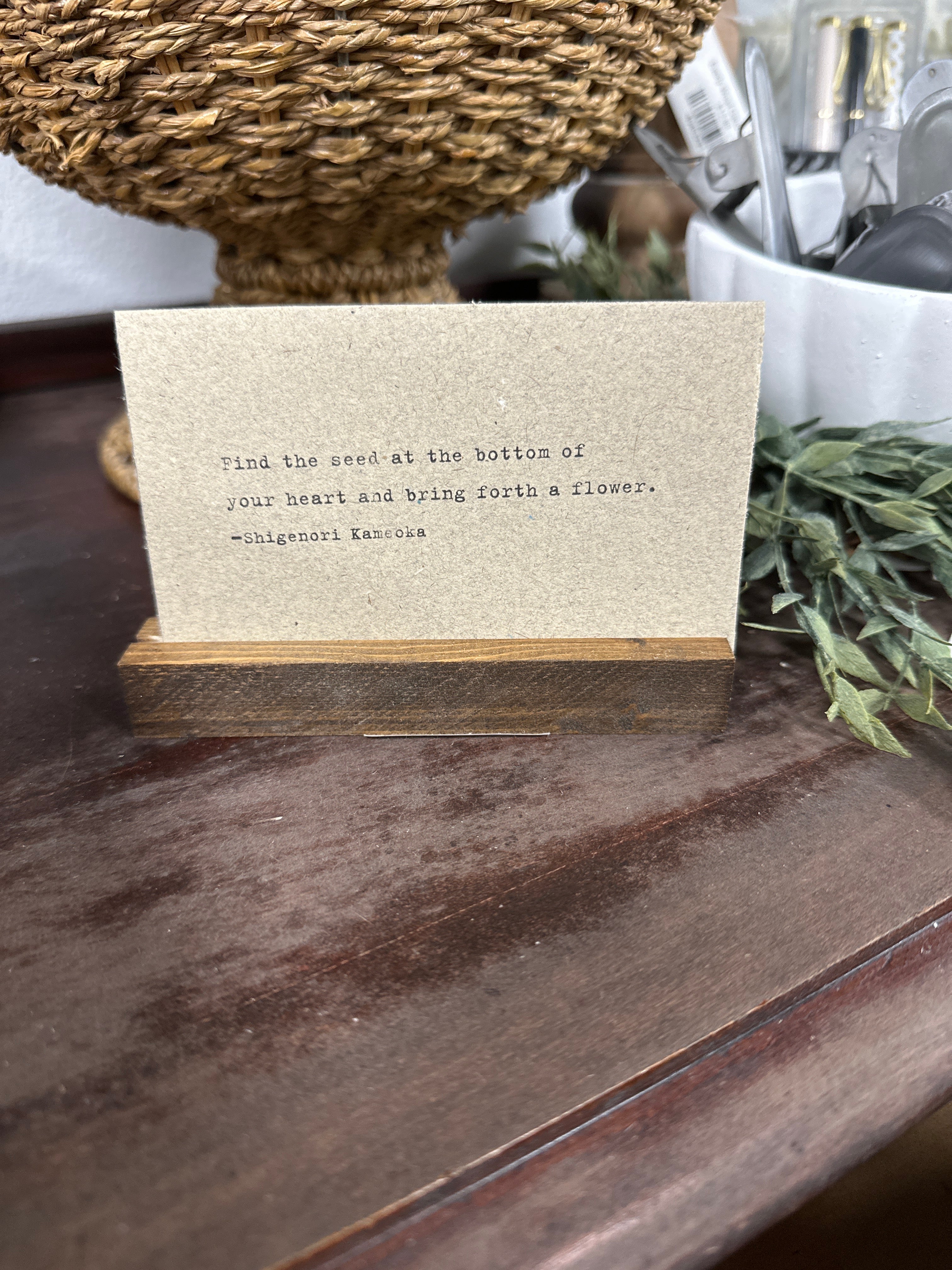 Gathered Thoughts ~ Good Advice