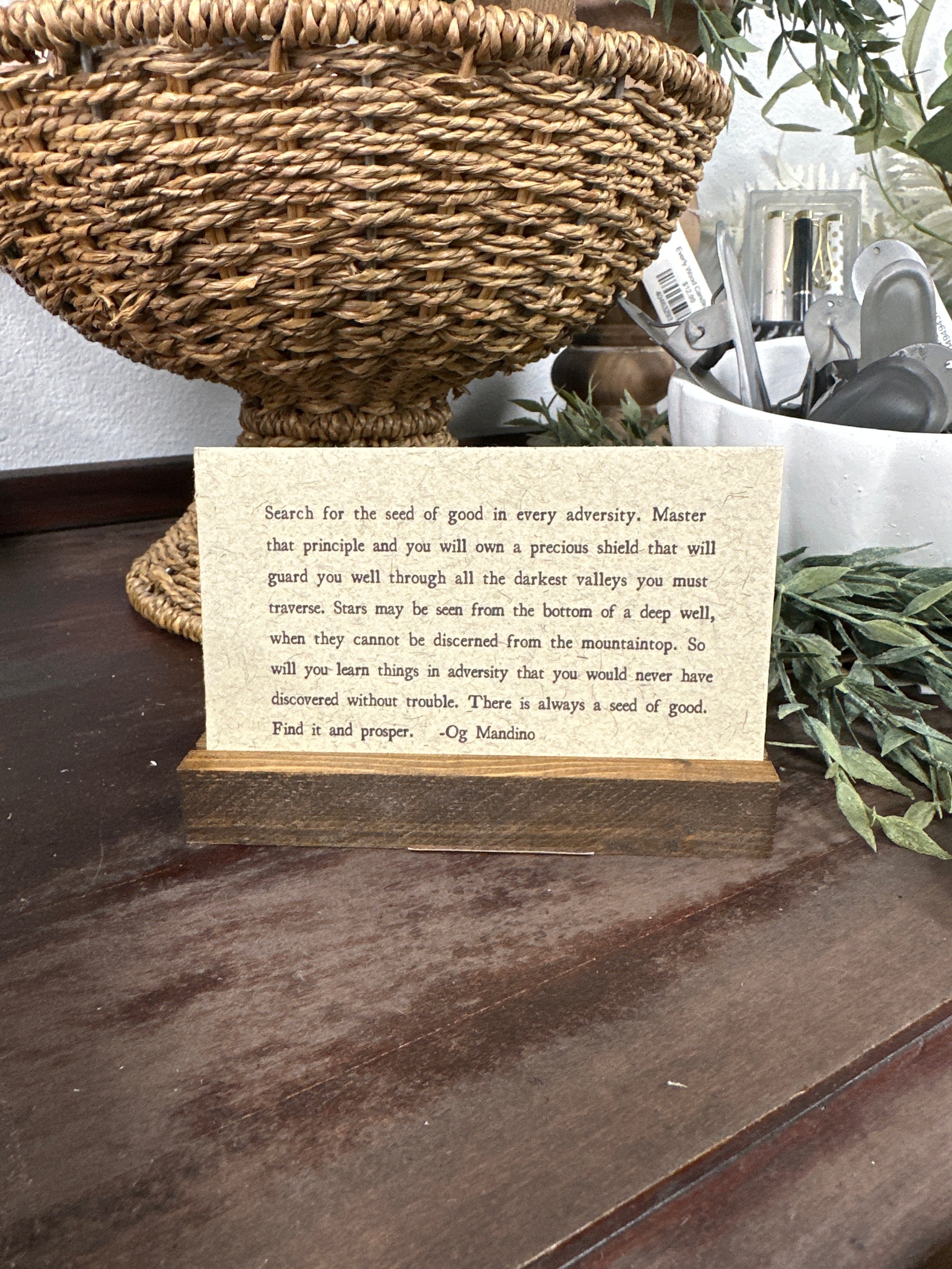 Gathered Thoughts ~ Good Advice