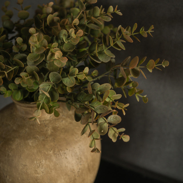 14" Rust Eucalyptus Leaf Spray