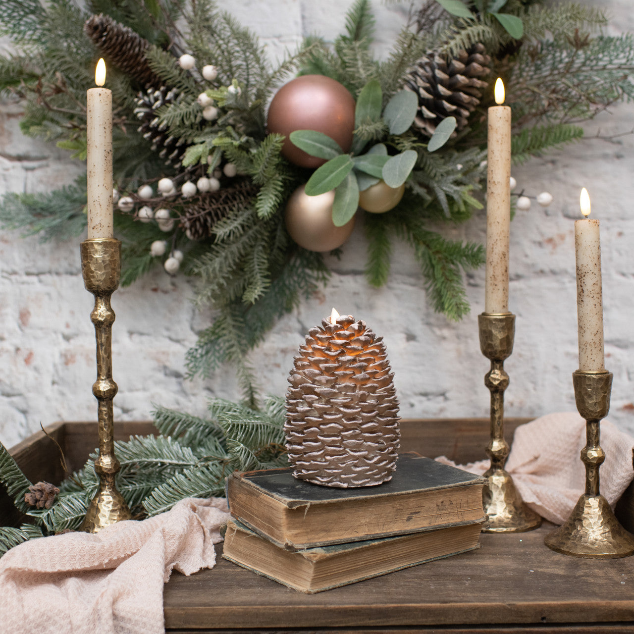 Pinecone Candle {Moving Flame}