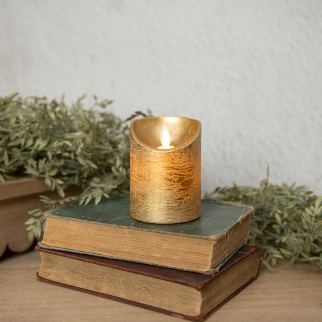 Gold Pillar Candle