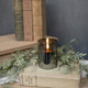 Black Glass 3D Flame Candle.