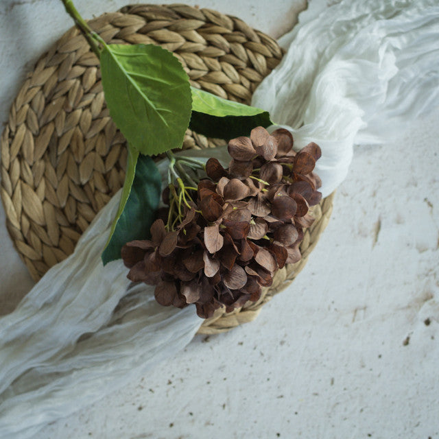 Brown Hydrangea Spray