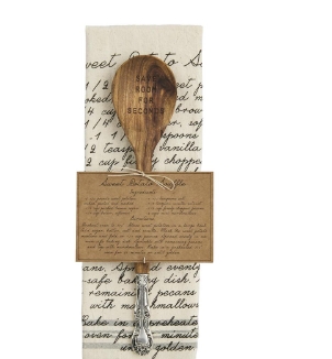 Thanksgiving Reciepe Spoon & Towel Set