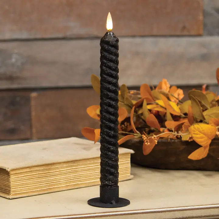Black Vintage Twist Flicker Flame