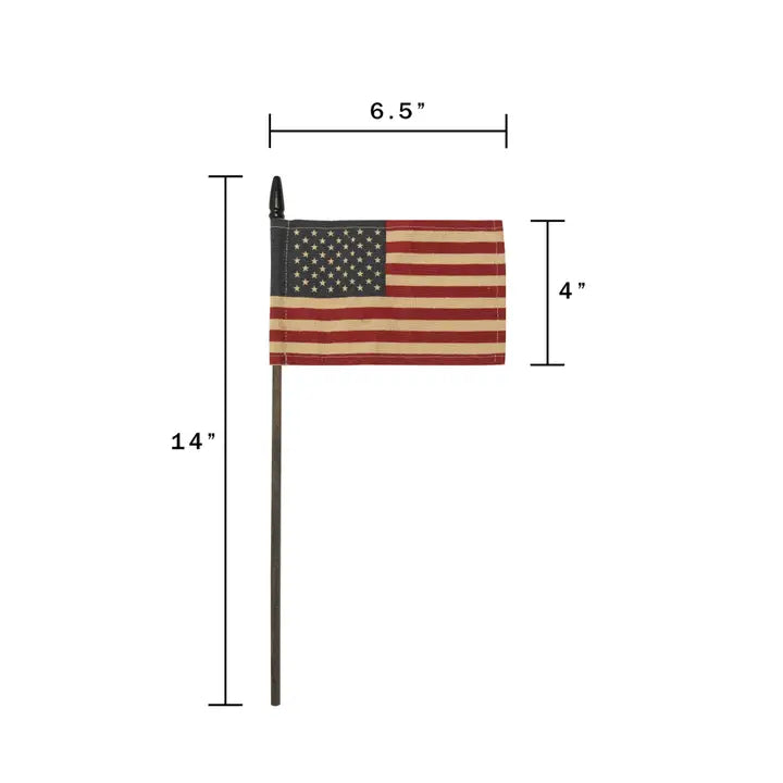 Teastained USA Flag Pick