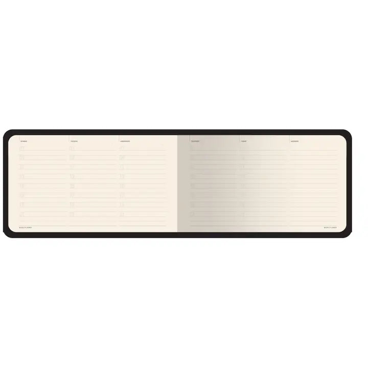 Horizontal Vegan Leather Weekly Planner