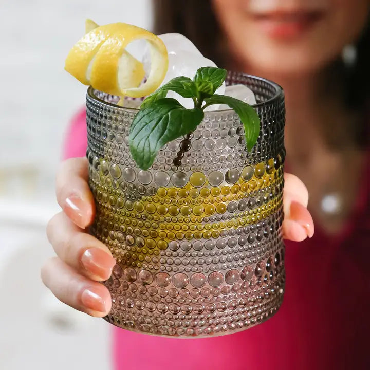 Hobnail Beaded  Drinking Glasses