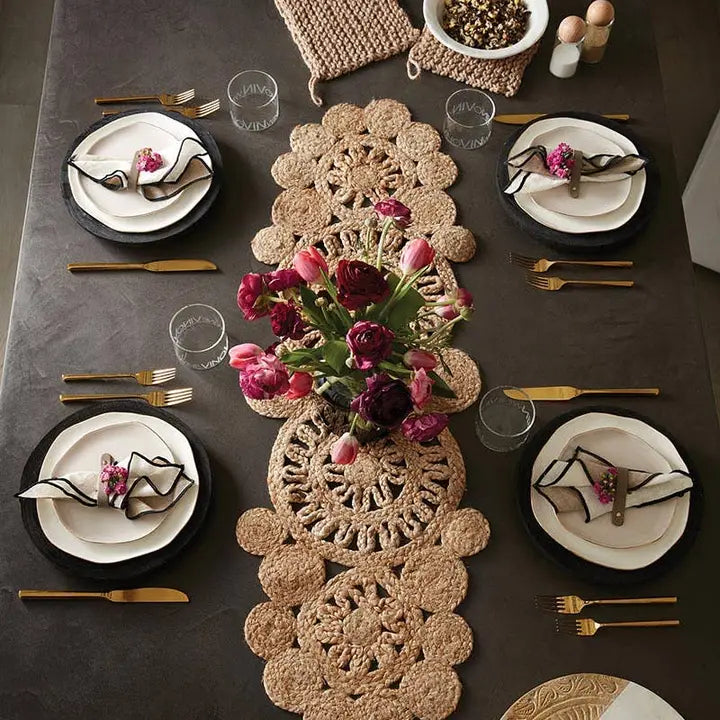 Woven Jute Table Runner