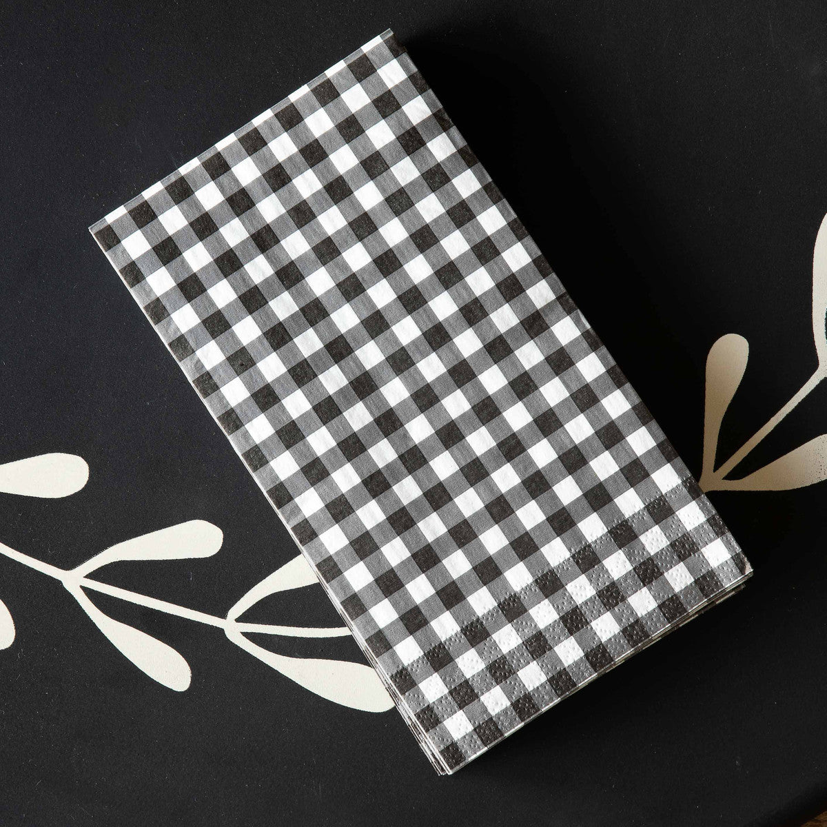 Black and White Gingham Dinner {Paper} Napkins