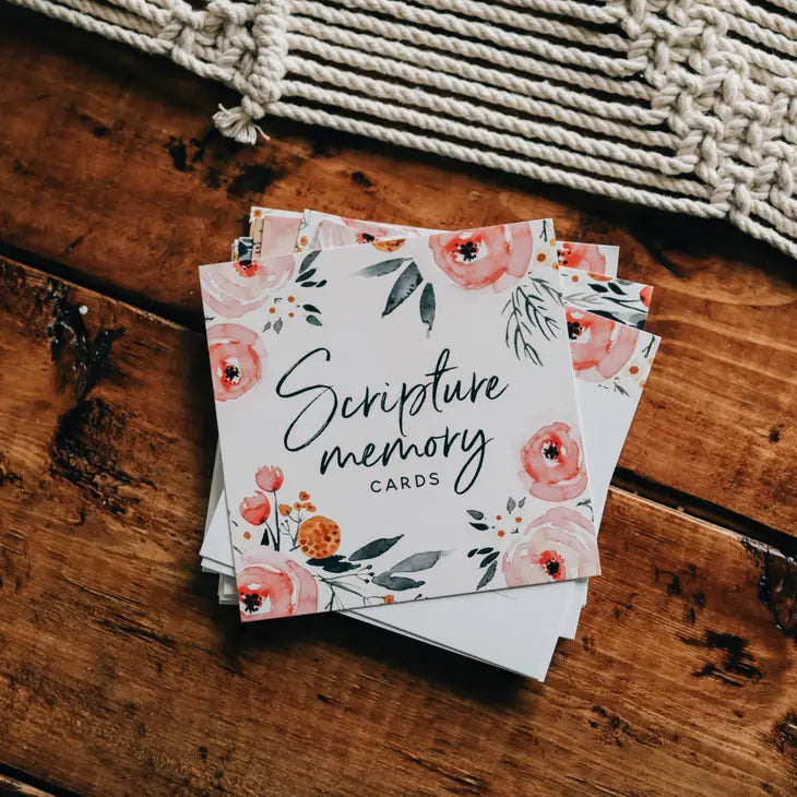 Floral Scripture Memory Cards