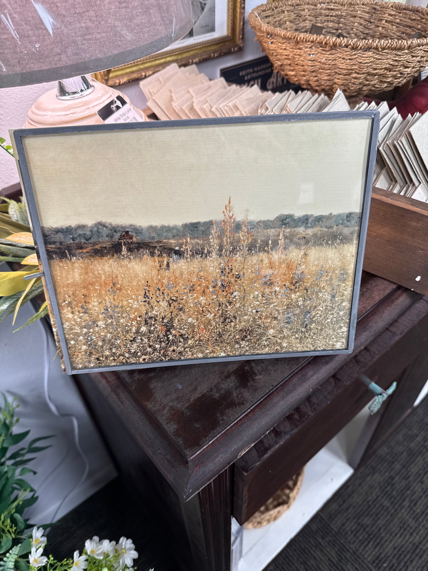 Standing Zinc Frame with Art
