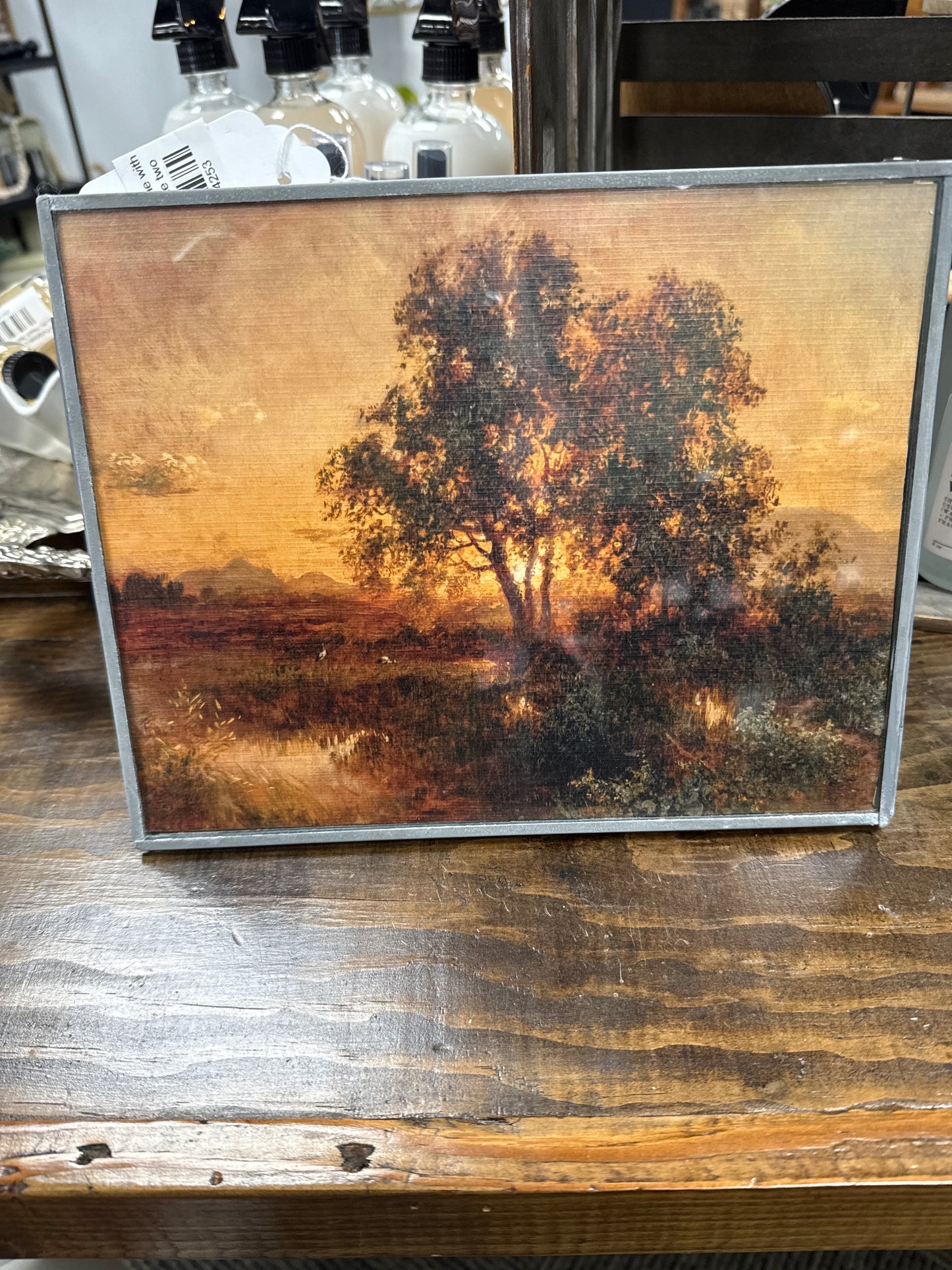 Standing Zinc Frame with Art