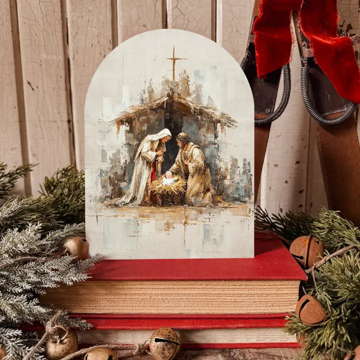 Arched Wood Shelf Sitter