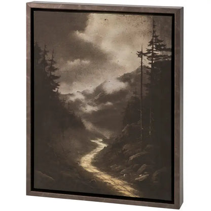 Foggy Woods Canvas Wall Art