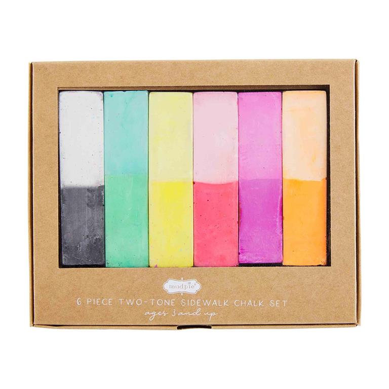 Color Block Rainbow Chalk Set