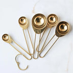 Auric Gold Stainless Steel Measuring Cup & Spoons