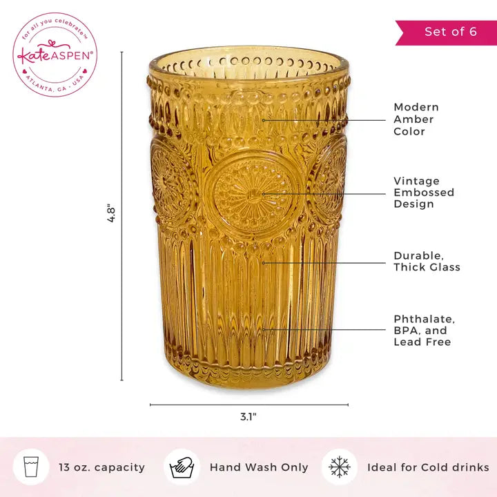 Hobnail Beaded  Drinking Glasses