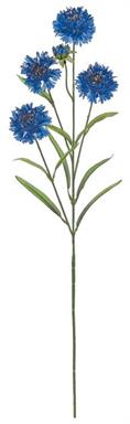 CORNFLOWER SPRAY X7, 24"; 2" BLOOMS, DARK BLUE