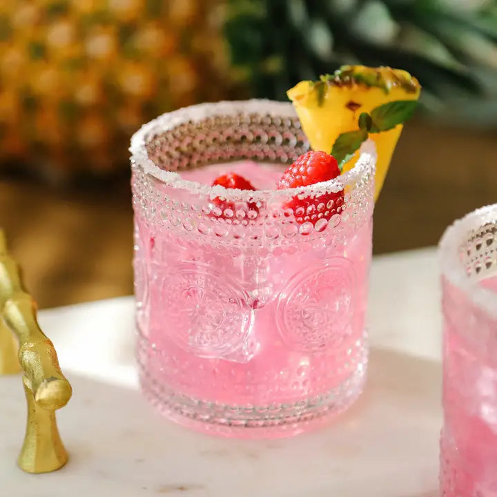Hobnail Beaded  Drinking Glasses