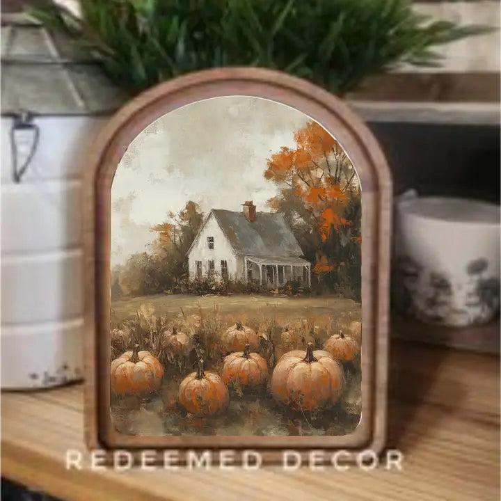 Arch Top Pumpkin Farmhouse