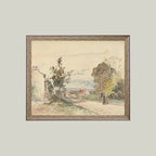 The Road from Versailles Framed Antique Art