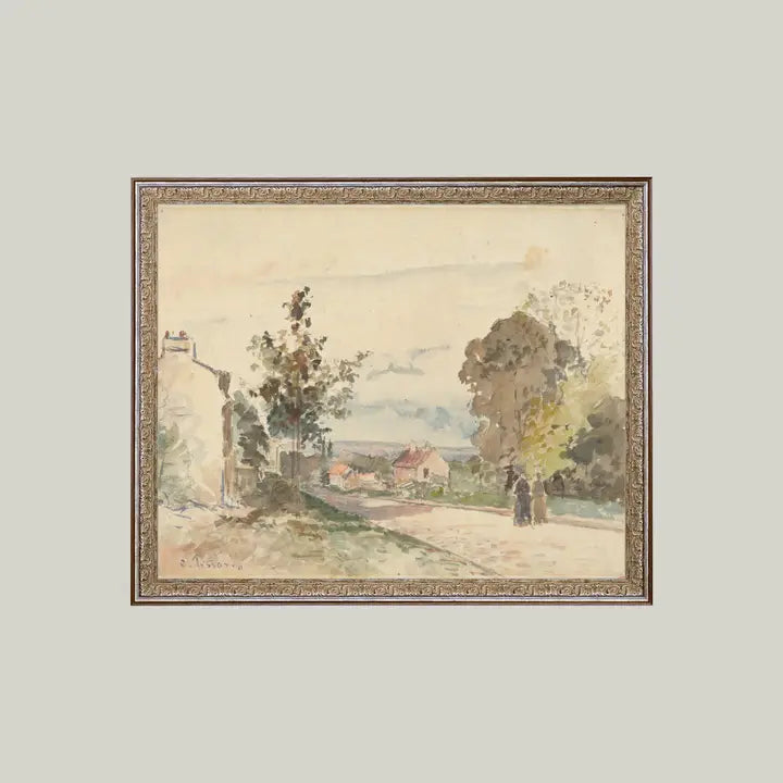 The Road from Versailles Framed Antique Art