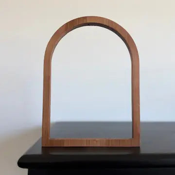 Arched Wood Frame & Art