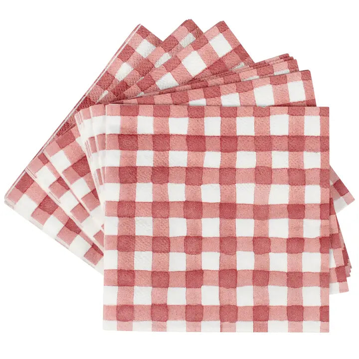 Red Gingham Napkins