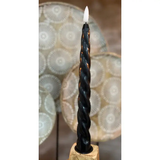 Black Spiral Taper 3D Flame