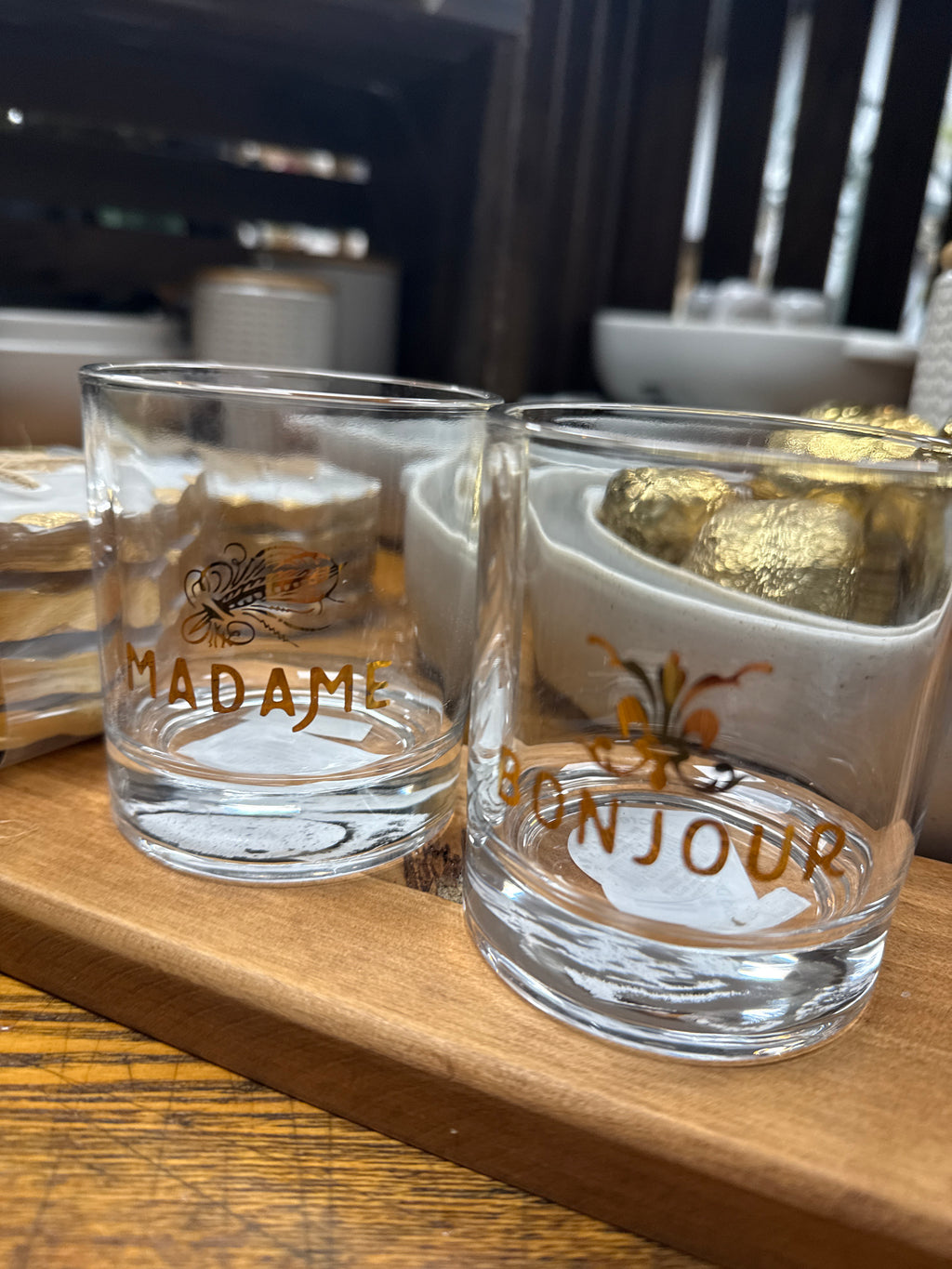 Gold Drinking Glass