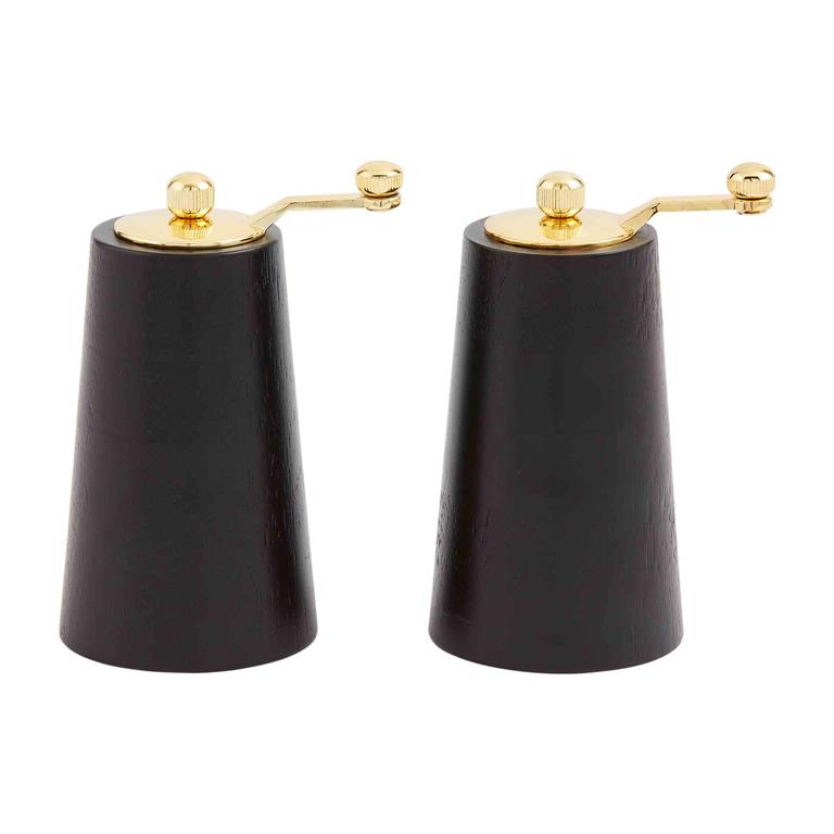 Black Salt and Pepper Grinders