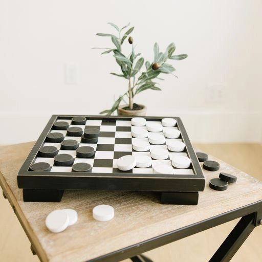 Wood Checker Board Set