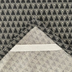Cotton Handwoven Gray/White Triangle Print Dishtowel