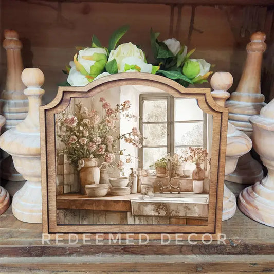 Rustic Kitchen Framed Art