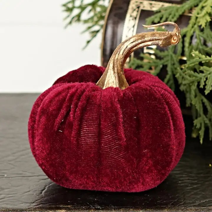 Velvet Pumpkins {4inch}