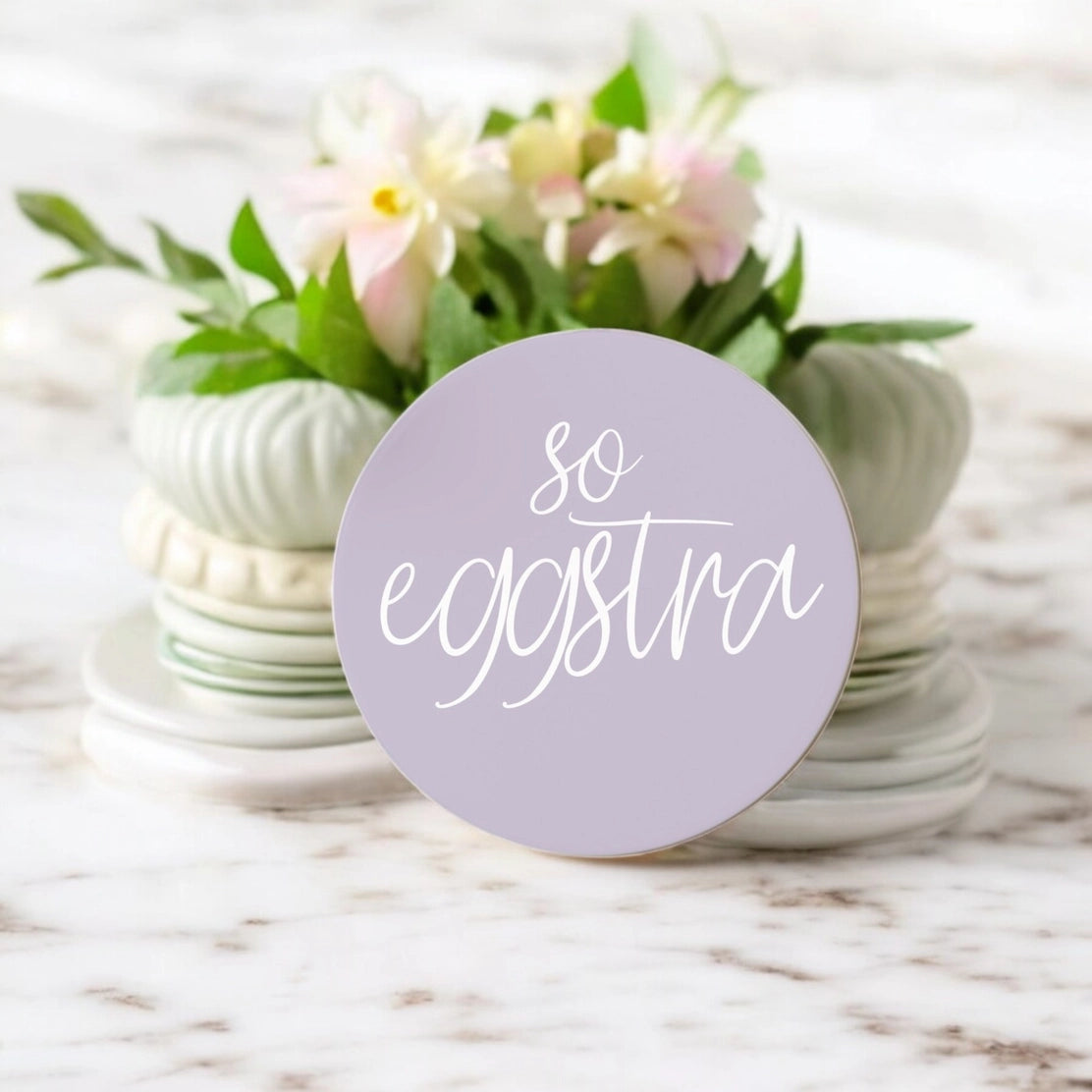 Coffee Bar Spring Ceramic Coasters