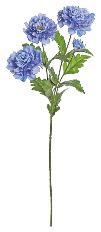 Dark Blue Scabiosa Spray